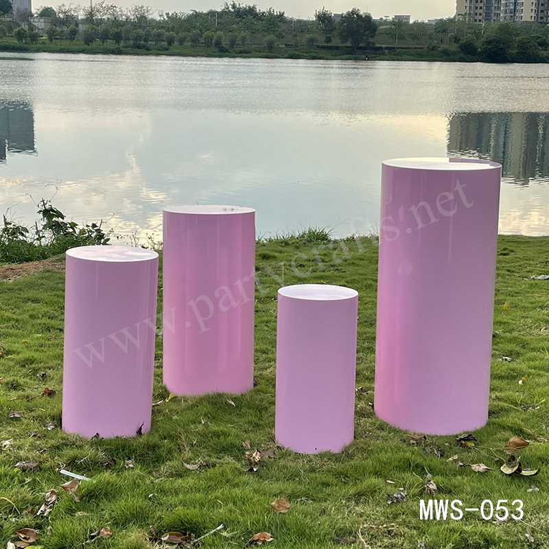 pink plinths