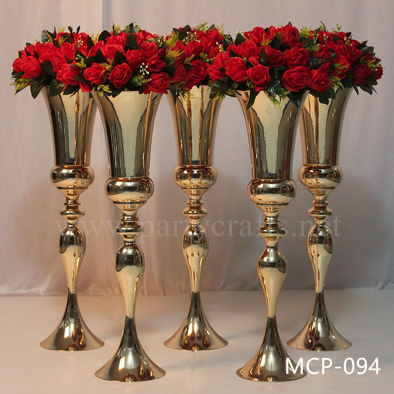 stainless steel centerpiece tall vase wedding party event hotel hall home decoration (MCP-094)