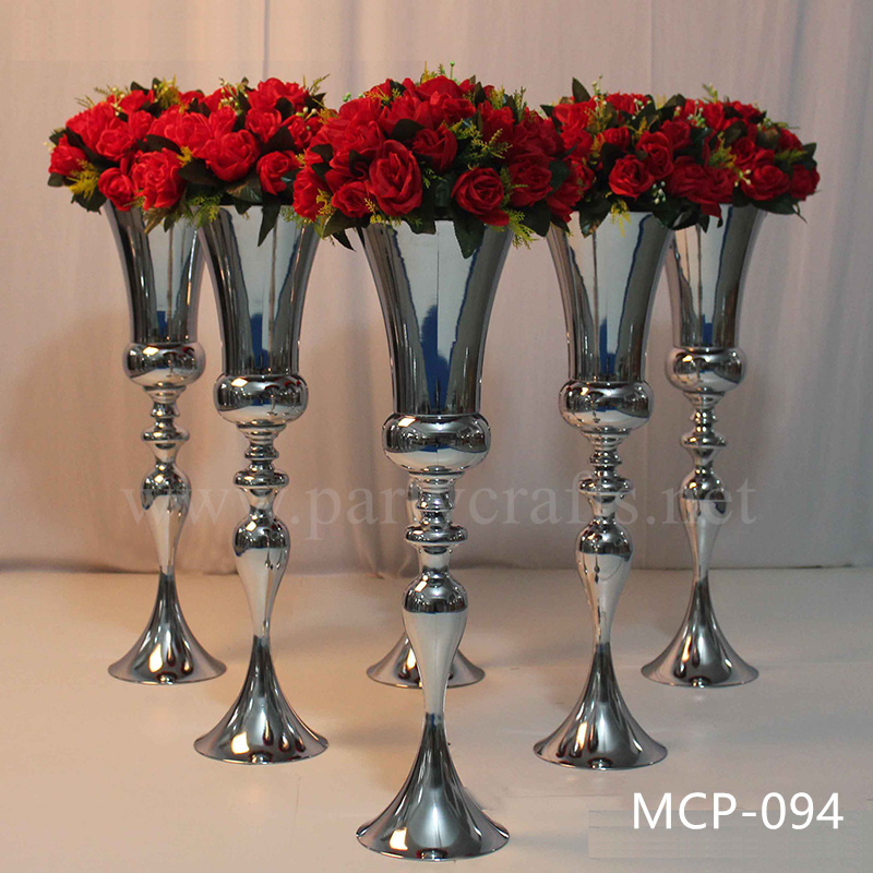 stainless steel centerpiece tall vase wedding party event hotel hall home decoration (MCP-094)