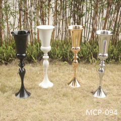 stainless steel centerpiece tall flower vase stage backdrop decoration wedding party event hotel hall home decoration