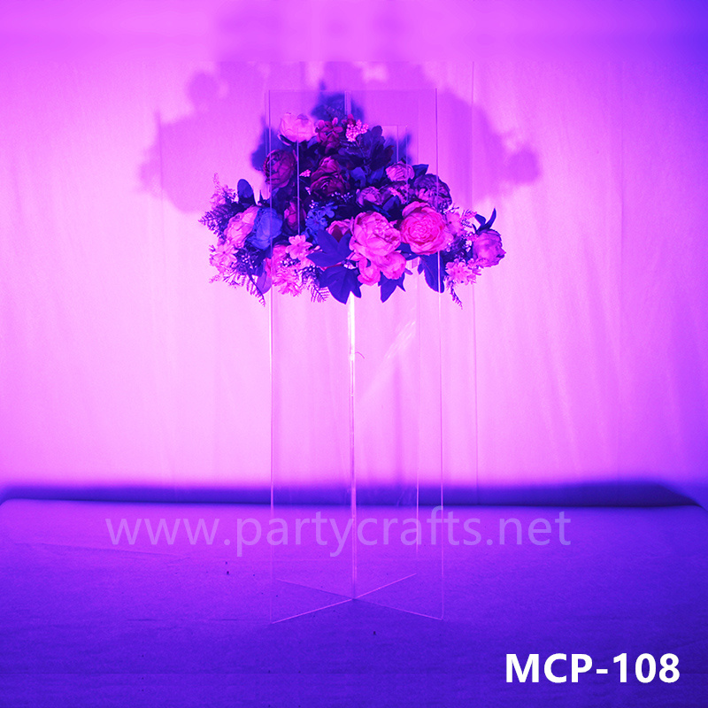 acrylic clear flower stand centerpiece (MCP-108)