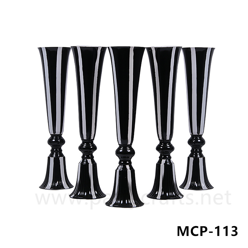black tall vase centerpiece (MCP-113)