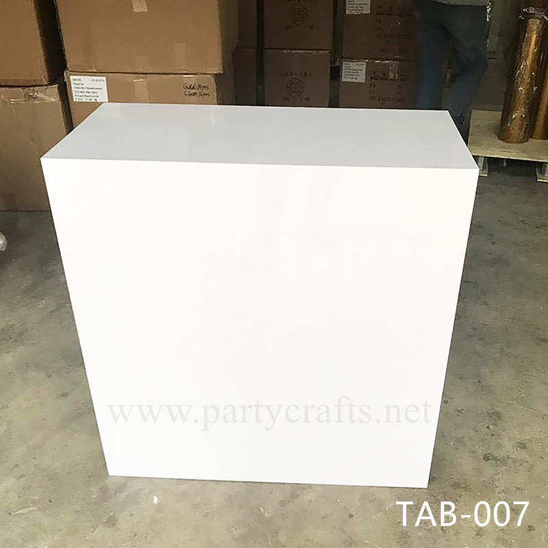 white  dining table event table cake table pedestal table for wedding bride and groom bridal shower party events banquet table birthday cake table (TAB-007 white)