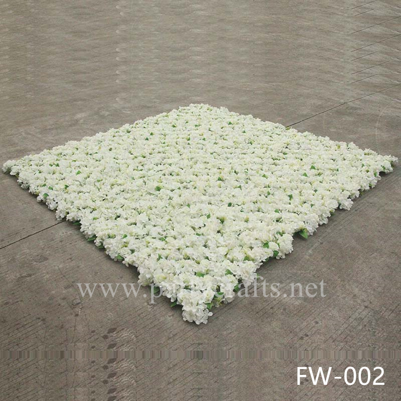white 3D flower wall romantic rose floral wall for party events planning bridal shower couples shower wedding photo backdrops decoration (FW-002 white)