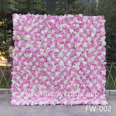 pink 3D flower wall romantic rose floral wall for party events planning garden layout bridal shower couples shower wedding photo backdrops decoration
