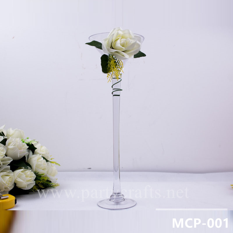 clear glass vase (MCP-001)