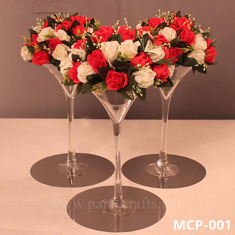 clear glass vase (MCP-001)