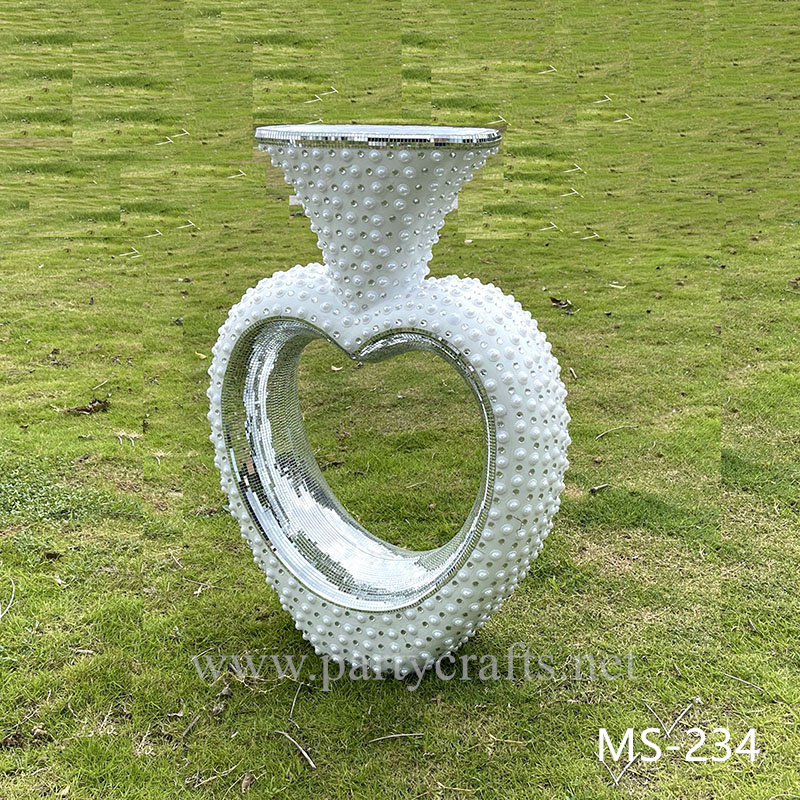 heart  fiber glass vase (MS-234)