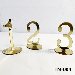 Gold numerals table runner sign wedding birthday party event table decoration