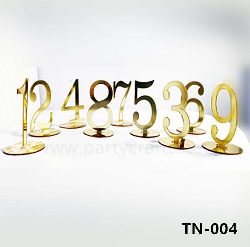 Gold numerals table runner (TN-004)
