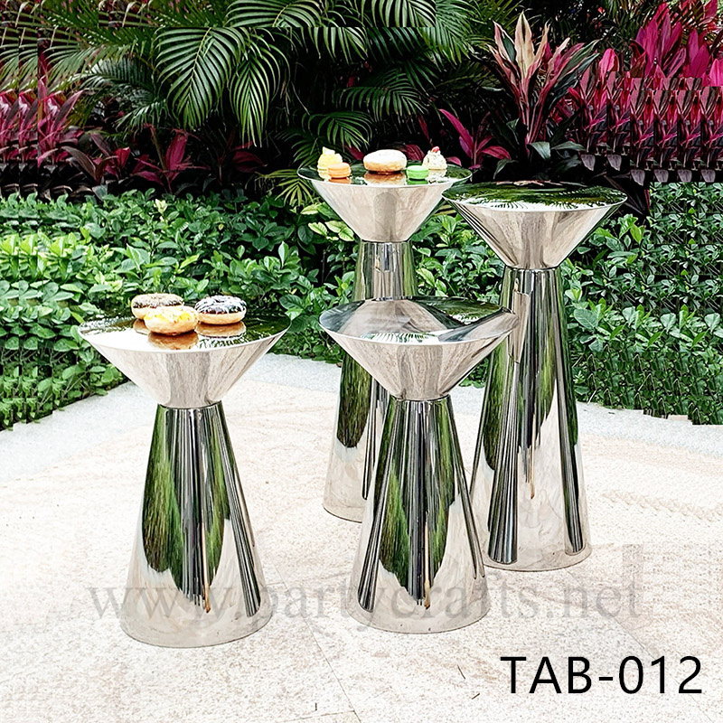 cooktail table siver (TAB-012)