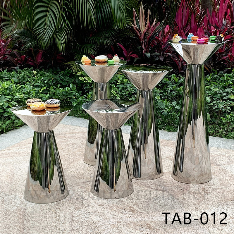 cooktail table siver (TAB-012)