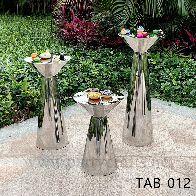 cooktail table siver (TAB-012)