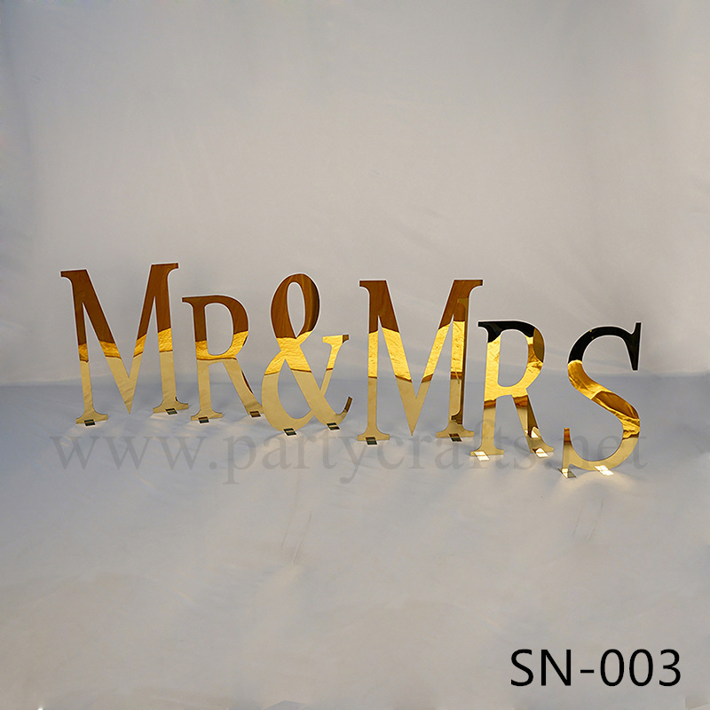 letter sign MRS&MR (SN-003)