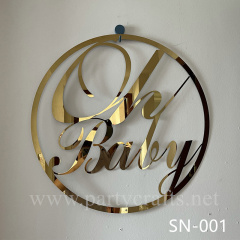 wall art letter golden sign wedding party event backdrop decoration bridal shower couple shower backdrop decoration