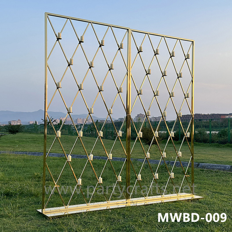 candle wall stainless steel backdrop (MWBD-009)