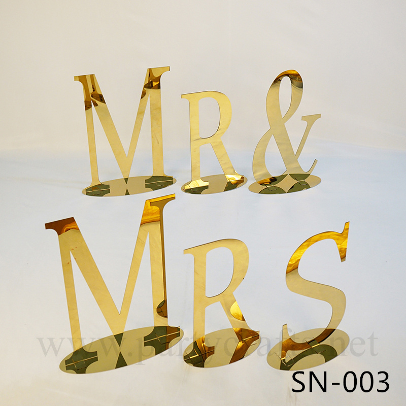 letter sign MRS&MR (SN-003)