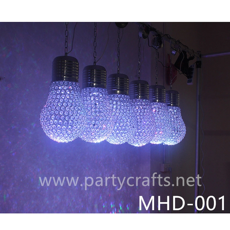 Large size crystal colorful bulb ceiling lamp chandelier Christmas party dining room living room birthday party event decoration