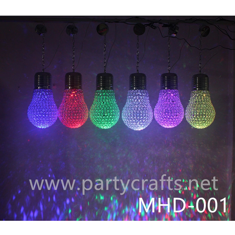 Large size crystal colorful bulb ceiling lamp chandelier Christmas party dining room living room birthday party event decoration