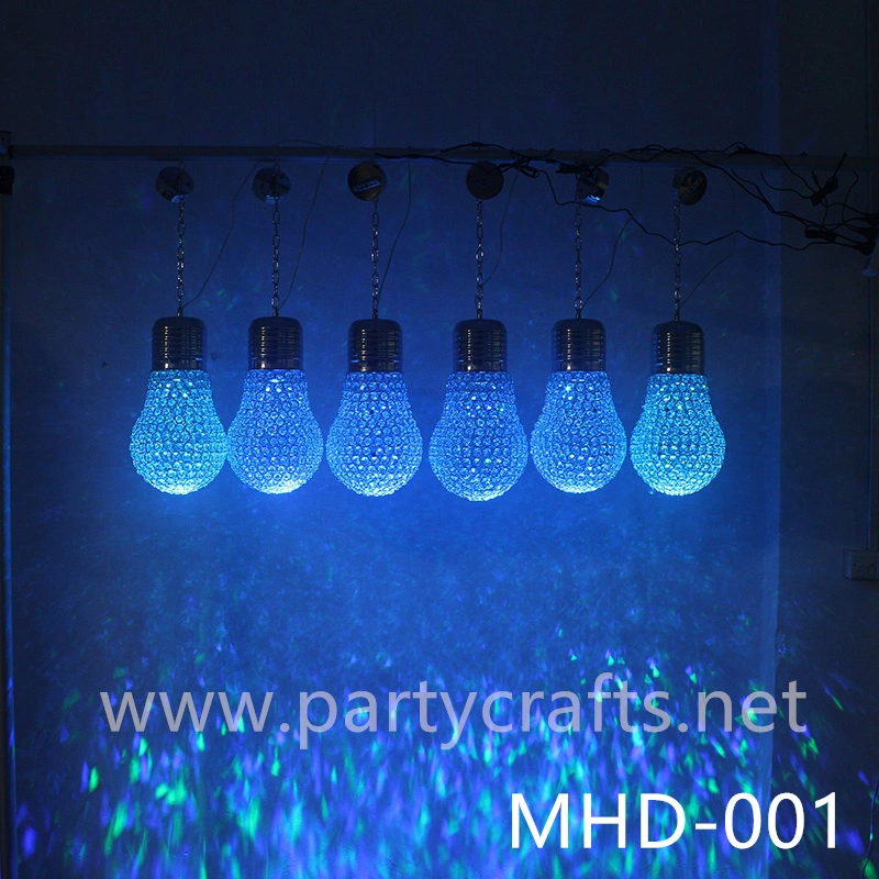 Large size crystal colorful bulb ceiling lamp chandelier Christmas party dining room living room birthday party event decoration