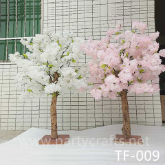 white & pink cherry blossom tree artificial flower tree wedding party event bridal shower backdrop decopration garden layout