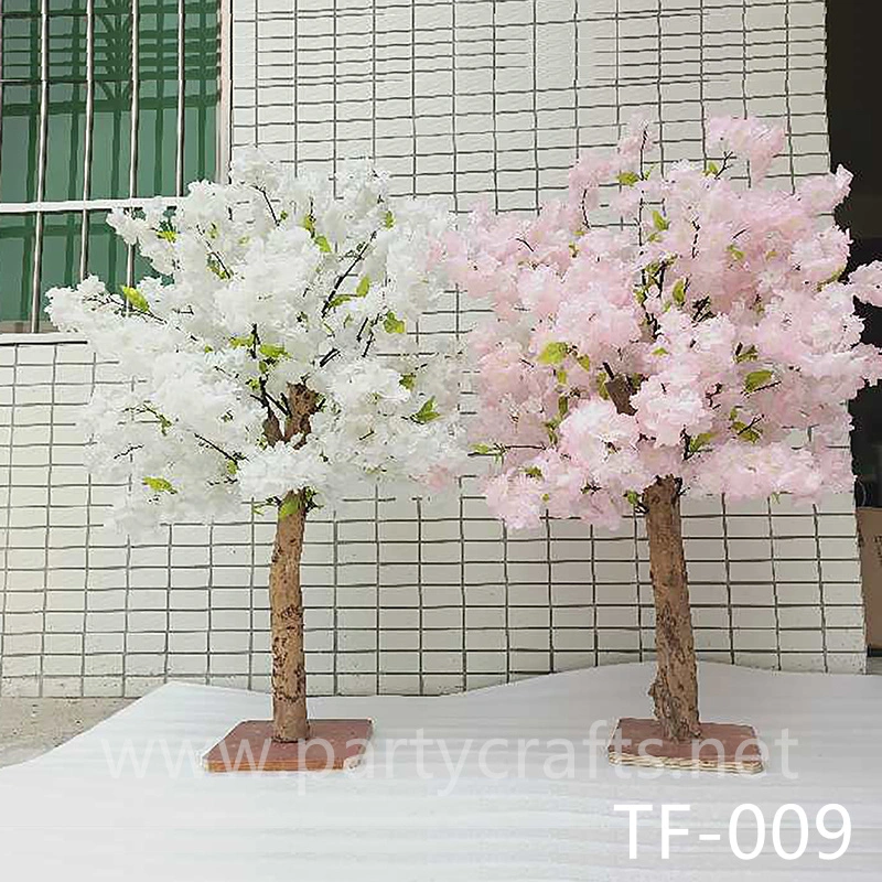 white & pink cherry blossom tree artificial flower tree wedding party event bridal shower backdrop decopration