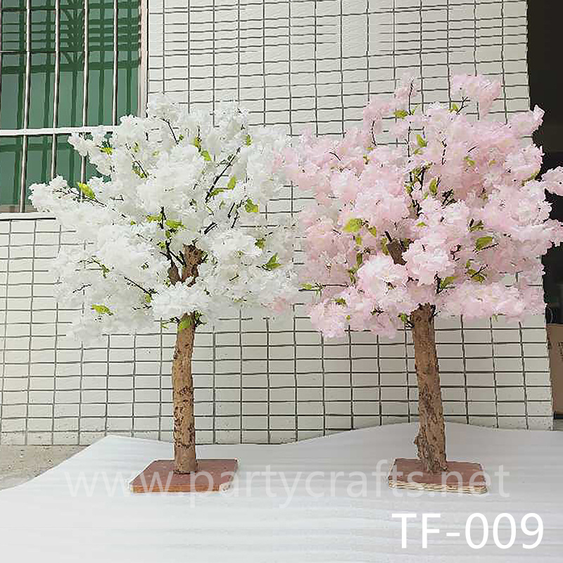 white & pink cherry blossom tree artificial flower tree wedding party event bridal shower backdrop decopration