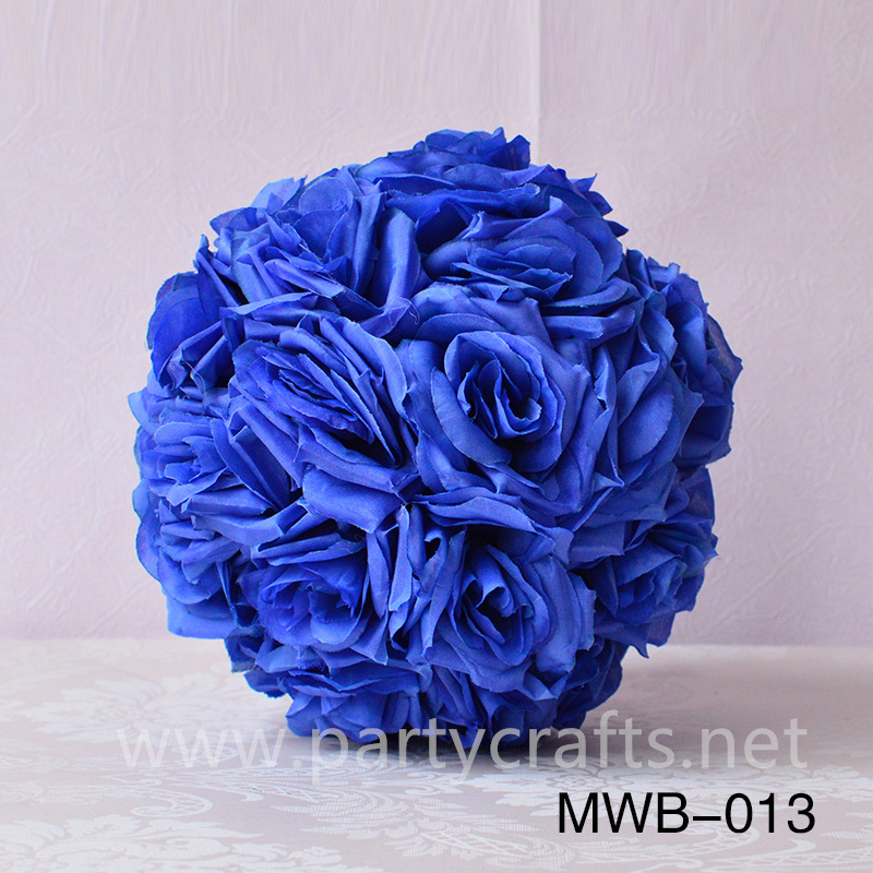 blue rose artificial flower ball