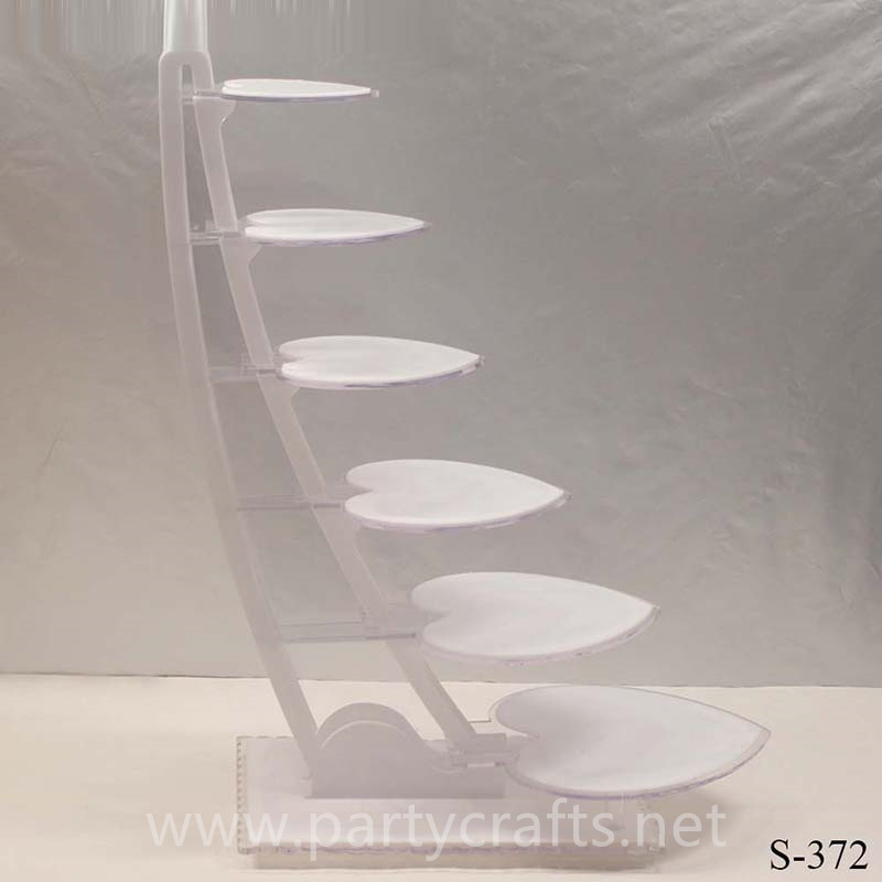 pure white 6 tier stylish metal cake stand candy stand cupcake stand wedding party birthday party family party event table decoration
