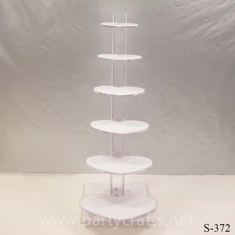 pure white 6 tier stylish metal cake stand candy stand cupcake stand wedding party birthday party family party event table decoration