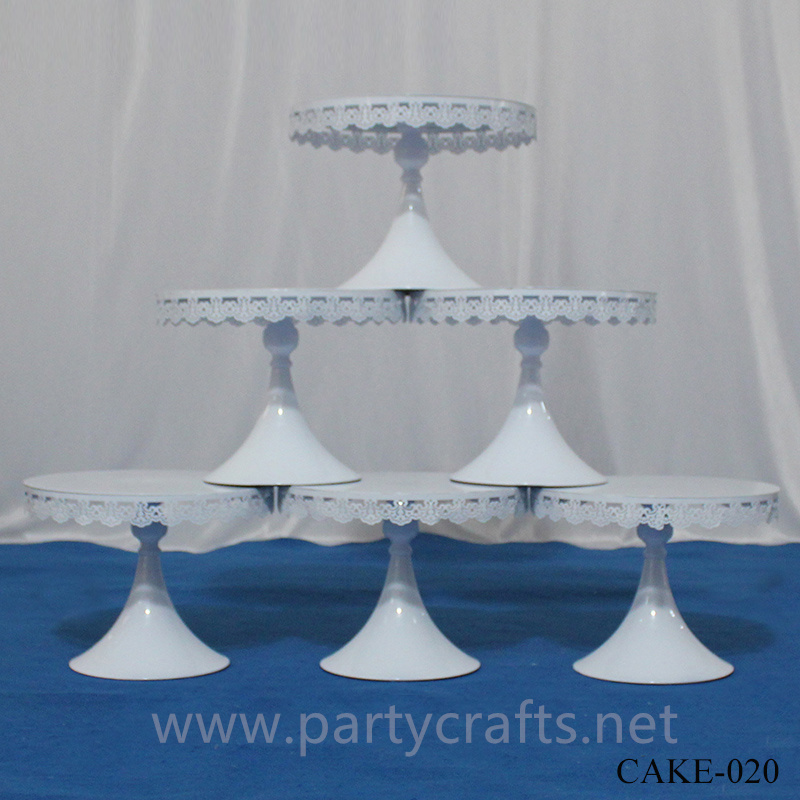 pure white stylish metal cake stand candy stand cupcake stand wedding party birthday party family party event table decoration