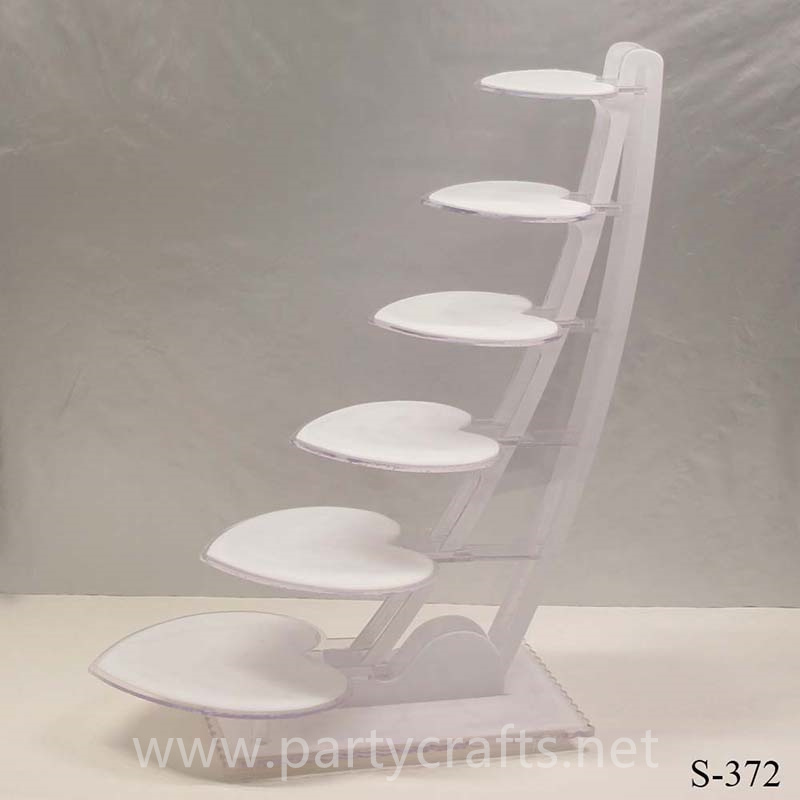 pure white 6 tier stylish metal cake stand candy stand cupcake stand wedding party birthday party family party event table decoration