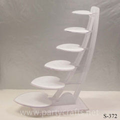 pure white 6 tier stylish metal cake stand candy stand cupcake stand centerpiece wedding party birthday party family party event table decoration