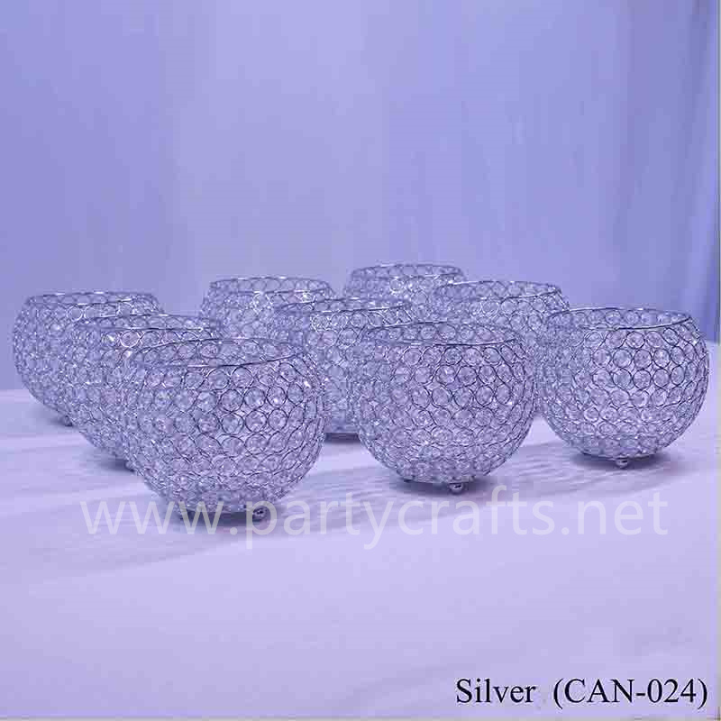 gold & silver  crystal candelabra cup centerpiece candle holder cup wedding party event bridal shower table decoration