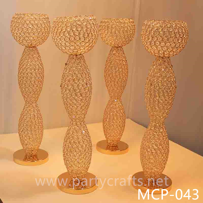 silver & gold crystal light plinths pillars wedding party event centerpiece home livingroom decoration party event backdrop background decoration