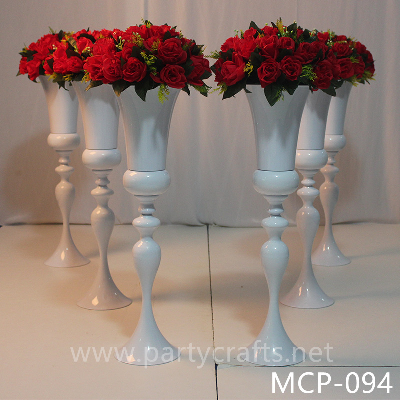 stainless steel centerpiece tall flower vase stage backdrop decoration wedding party event hotel hall home decoration