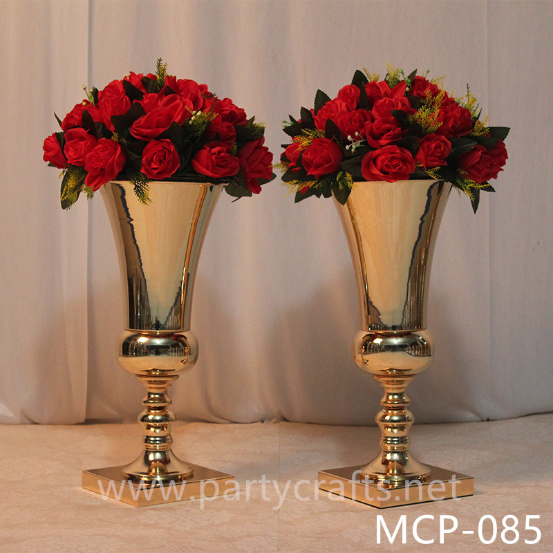 stainless steel centerpiece flower vase wedding party event hotel home table decoration