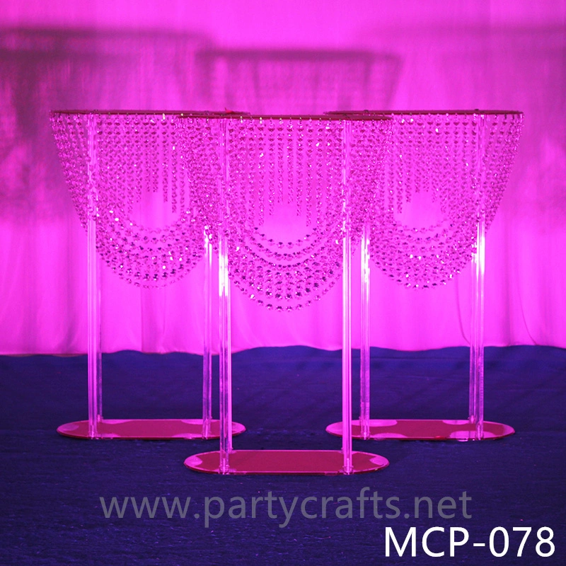 silver stylish crystal table centerpiece stand acrylic flower stand  wedding birthday party event table decoration banquet event