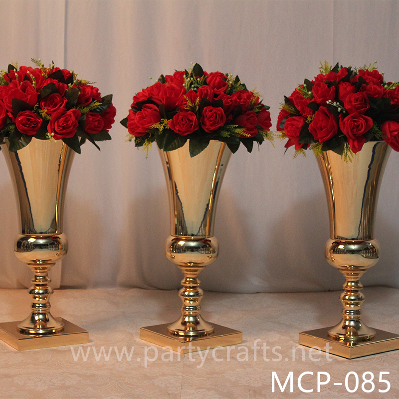stainless steel centerpiece flower vase wedding party event hotel home table decoration