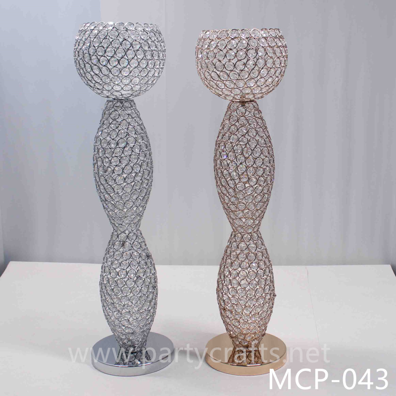 silver & gold crystal light plinths pillars wedding party event centerpiece home livingroom decoration party event backdrop background decoration