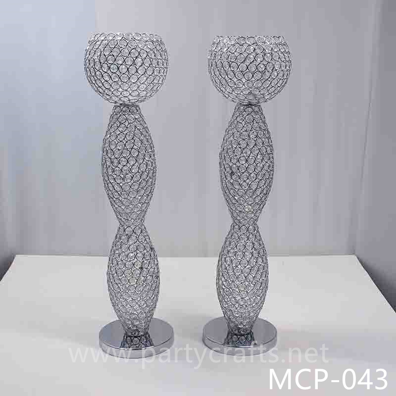 silver & gold crystal light plinths pillars wedding party event centerpiece home livingroom decoration party event backdrop background decoration