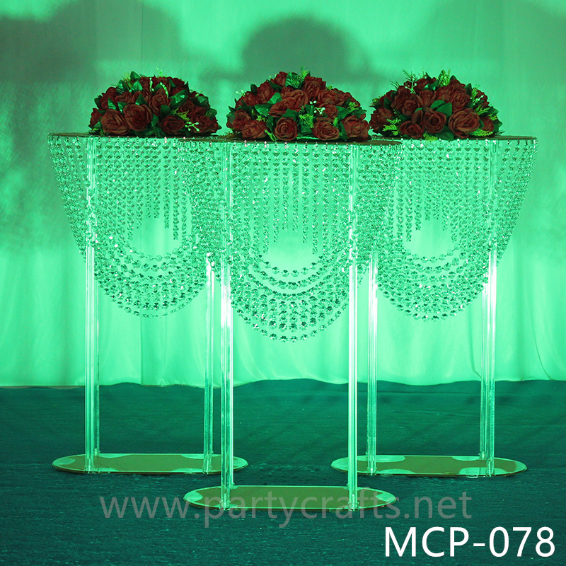 clear acrylic centerpiece  crystal table centerpiece flower  stand aisle decoration home decoration acrylic flower stand hanging crystal  wedding table decoration  birthday party event table decoration banquet event