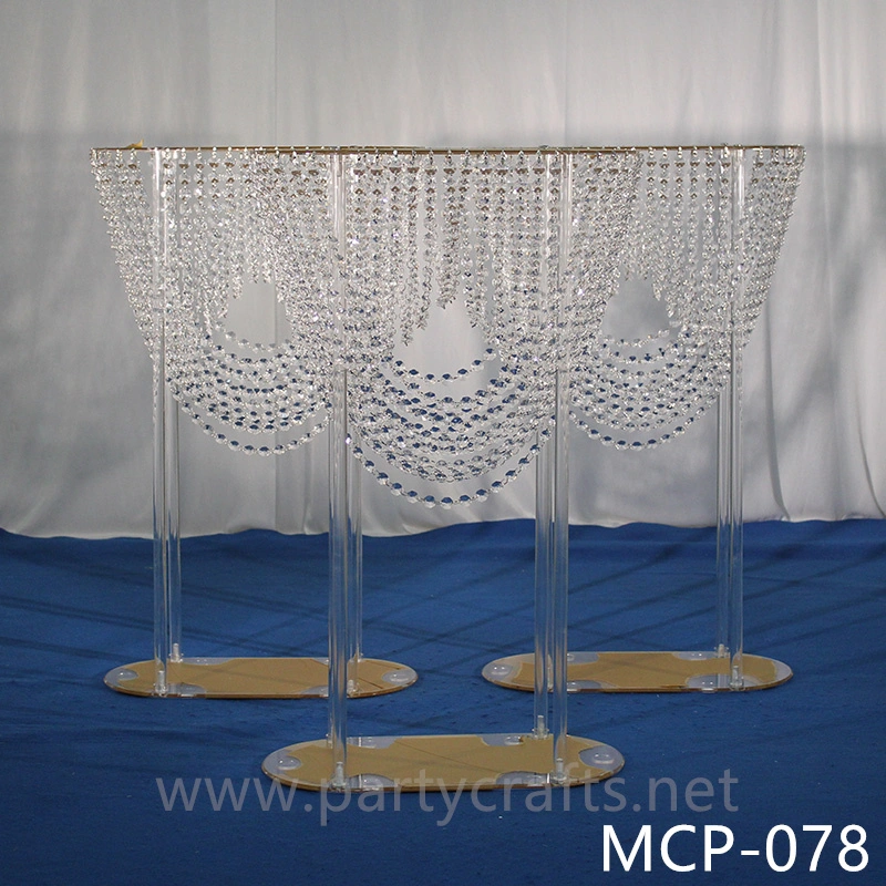 silver stylish crystal table centerpiece stand acrylic flower stand  wedding birthday party event table decoration banquet event