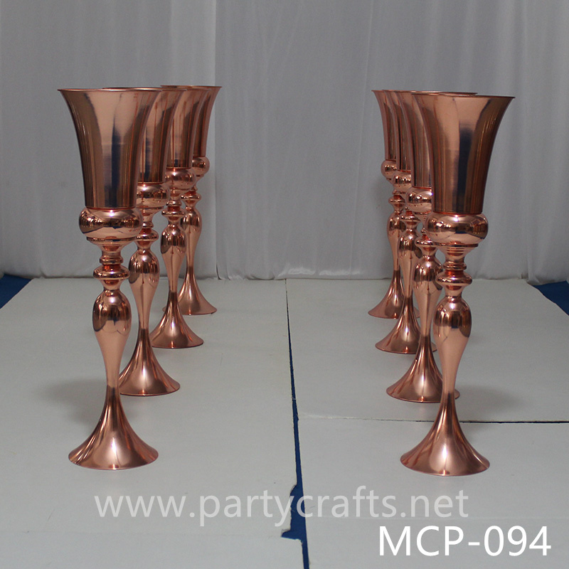 stainless steel centerpiece tall flower vase stage backdrop decoration wedding party event hotel hall home decoration