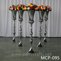 silver  vase flower vase centerpiece aisle decoration wedding party event decoration bridal shower home living decoration home decoration