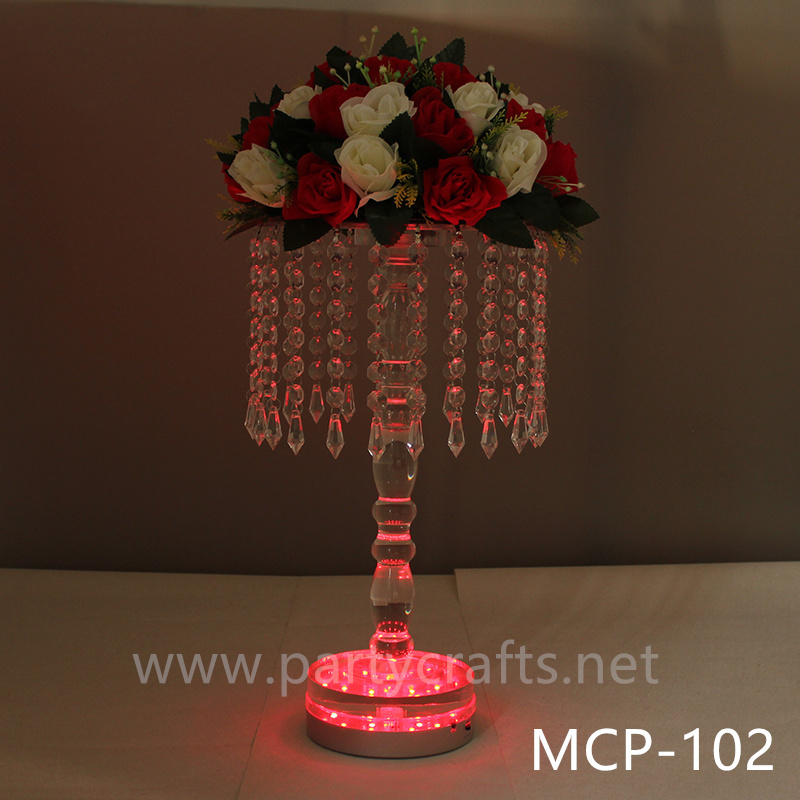 crystal LED light  flower stand centerpiece wedding birthday party event hotel decoration home decoration