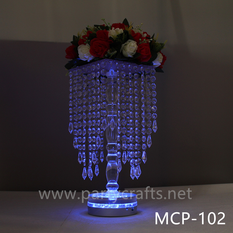 crystal LED light  flower stand centerpiece wedding birthday party event hotel decoration home decoration
