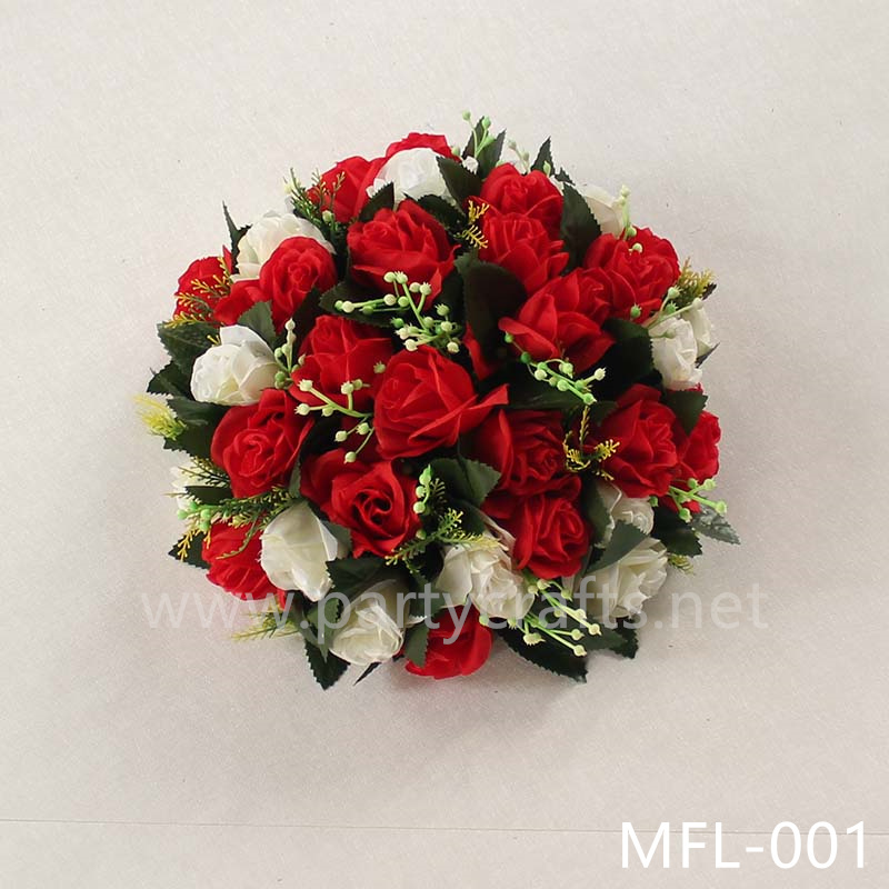 rose artificial flower ball garden layout