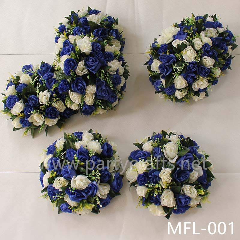 rose artificial flower ball garden layout