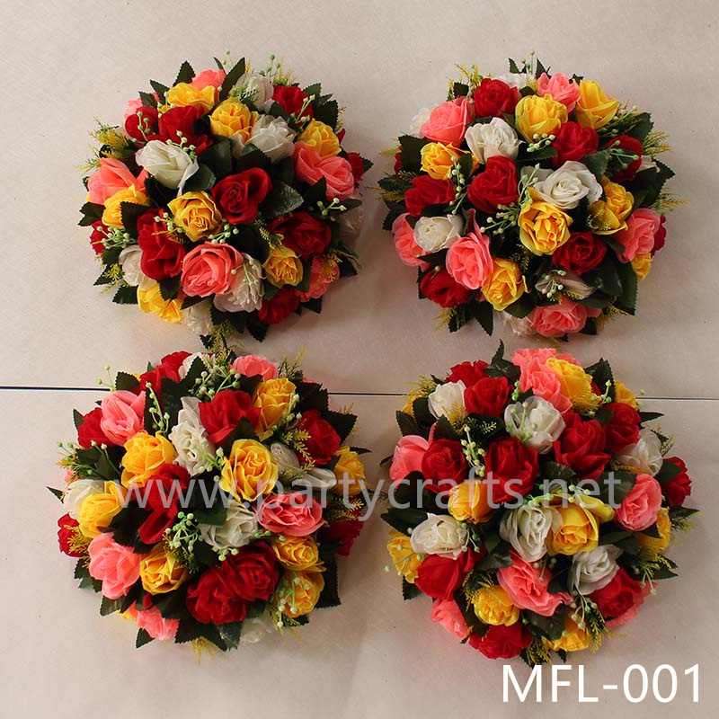 rose hemisphere artificial flower ball